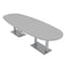 Skutchi Designs 45 in W, 144 in L, 29 in H, Engineered Wood Top, Grey HAR-BOVL-46X143-DOU-XD01 - alternate 1